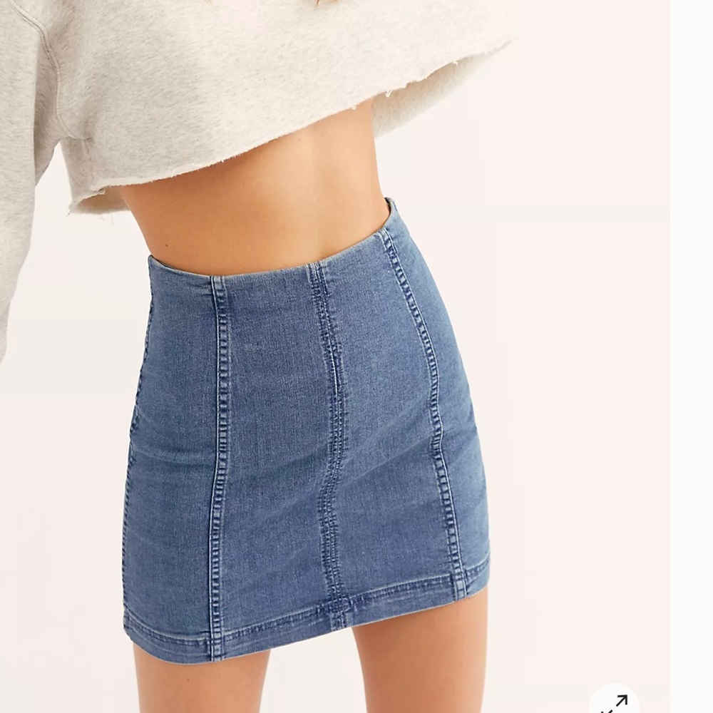 Free People Denim mini